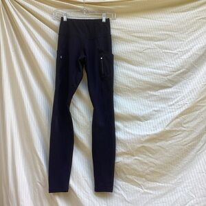 Athleta Black Performance Leggings with pockets, size XXS
